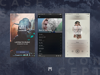 Music App Concept app blue concept mobile mobile app music music app playground screens ui ui design ux