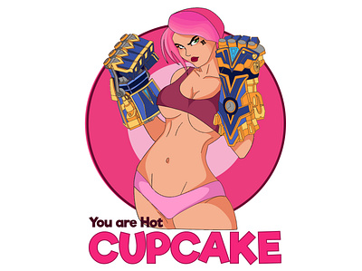 You Are Hot Cupcake ( character design digital art graphic design illustration league of legends vector