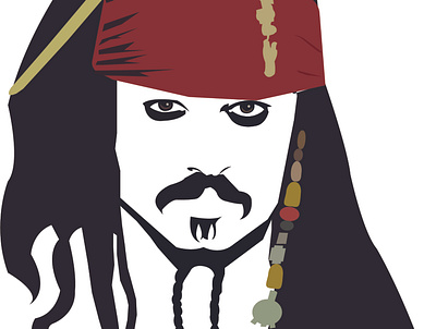 johnny-Depp-digital-illustration branding design graphic design illustration logo ui ux vector