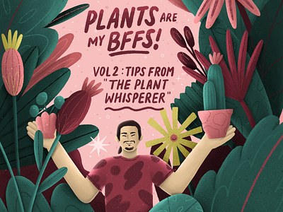 THE PLANT WHISPERER editorial illustration illustration plant plant illustration