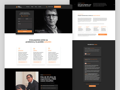 Lawyer's Website Design dark dark mode design law firm lawyer ui ux web web design