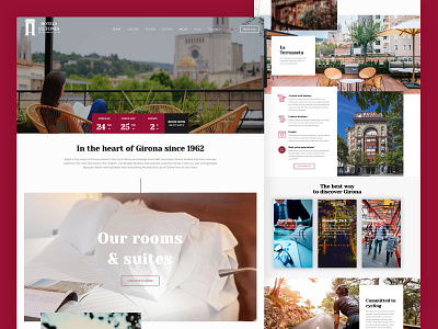 Ultonia Hotels - Website Design art creative design garnet hotel ui ux web web design