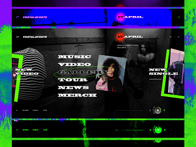 costalacoste hero music web web design