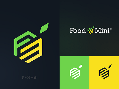 FoodMini delivery food food app green logo mini