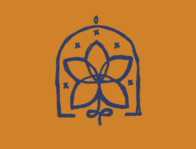 wilde craft borage branding design flower illustration logo nature retail vector