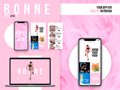 b o n n e app design health ui