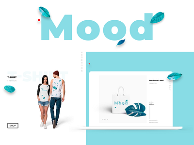 m o o d branding design landing store ui web design