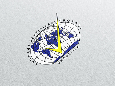 Logo Lembaga Sertifikasi Profesi Geomatika illustration logo vector