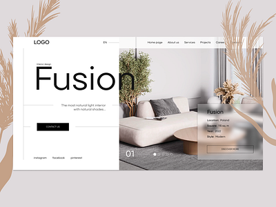 Website for an interior design studio on WordPress design figma industry ui ux webdesign webdeveloper websites