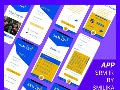 SRM IRC APP Design app design graphic design ui ux