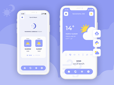 RainHero - Weather Forecast app app design interface mobile ui ux