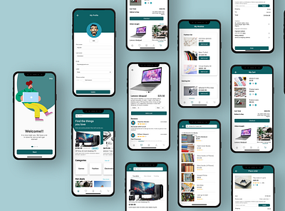 An Ecommerce mobile app design ecommerce product design store ui uiux