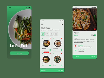 Let's Eat ! figma mobile ui ui