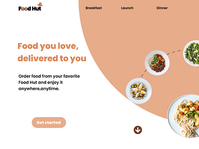 Food Delivery Website design figma ui website