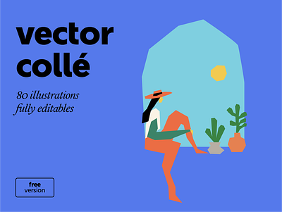 vector collé – illustration pack bundle clean design free illustration resource vector