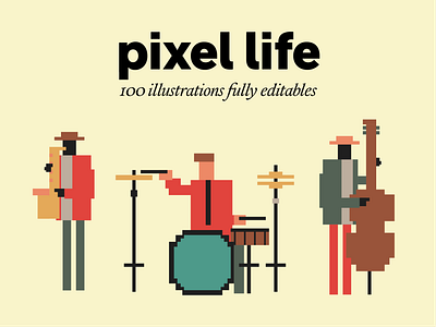 pixel life – illustration pack