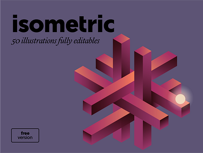 isometric – illustration pack clean free illustration resource vector