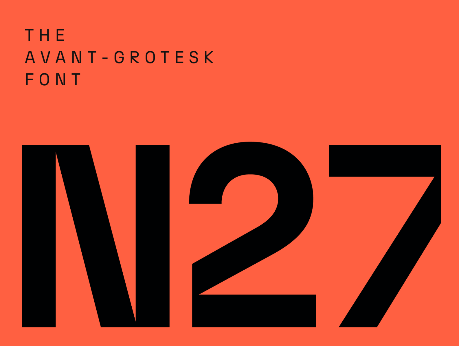 N27 font by atipo on Dribbble