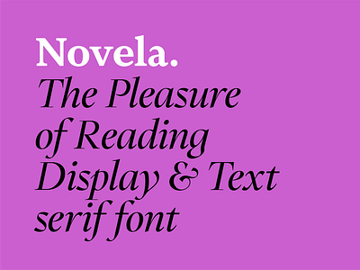 novela font