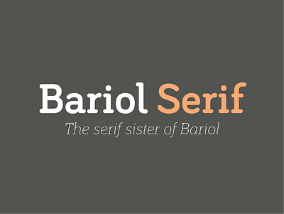 bariol serif font clean design free resource serif ui