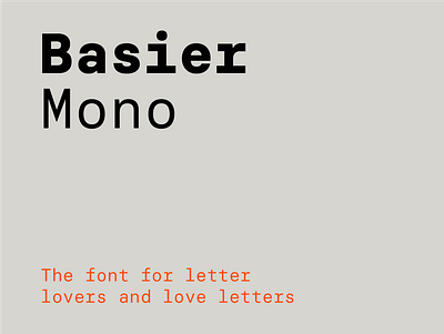 basier mono font clean design free resource sans serif ui