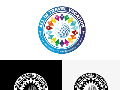 All in Travel Vacation design graphic design logo vector