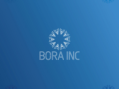 BORA INC. design graphic design logo vector