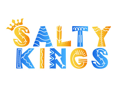 Salty Kings graphic design logo