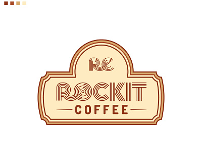 Rockit Coffee graphic design logo