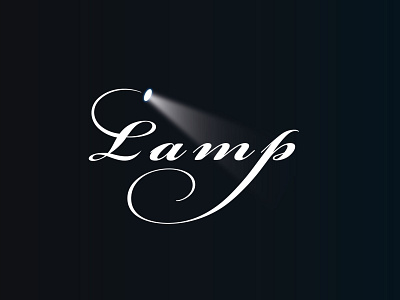 Lamp graphic design logo