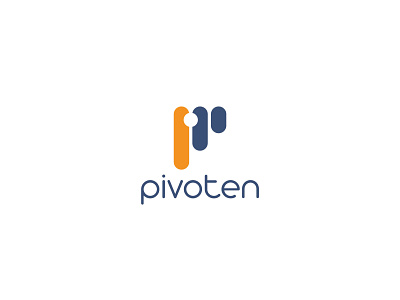 Pivoten graphic design logo