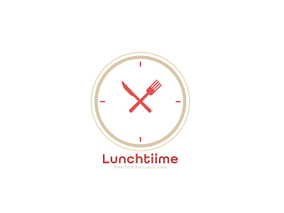 Lunchtiime graphic design logo