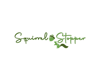 Squirrel Stopper graphic design logo