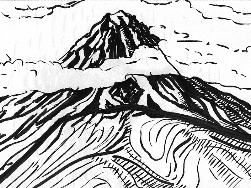 Volcano by Ksenia on Dribbble Volcano by Ksenia on Dribbble