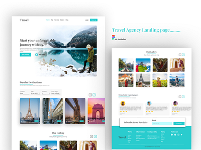 Travel Agency Landing page.....