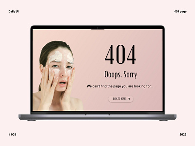 404 Page Web - Daily UI 008 404 page beauty salon daily ui design ui web design