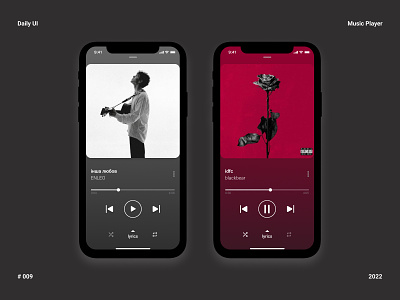 Music Player - Daily UI 009 app app design daily ui design music music player ui