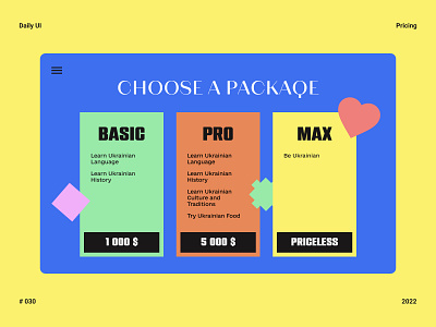 Pricing table - Daily UI 030