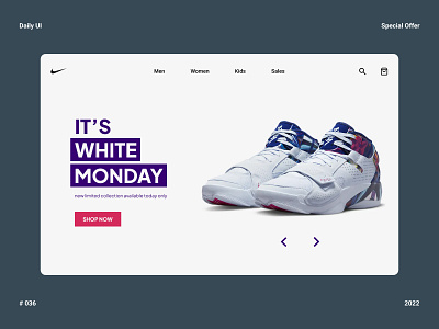 Special Offer - Daily UI 036 black friday daily ui design new collection nike sales shoes sneakers special offer ui uiux ux ux design web web design