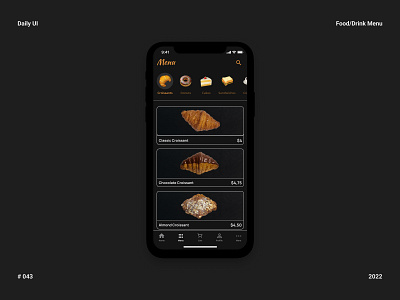 Food/Drink Menu - Daily UI 043