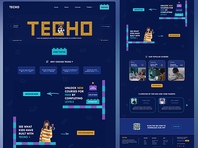 TECHO: Website design of an educational platform for kids