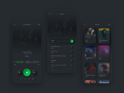 Music App - Neumorphism app design neumorphism ui