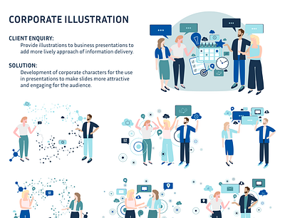 Corporate vector illustration businesspresentation corporate design graphic design illustration vector