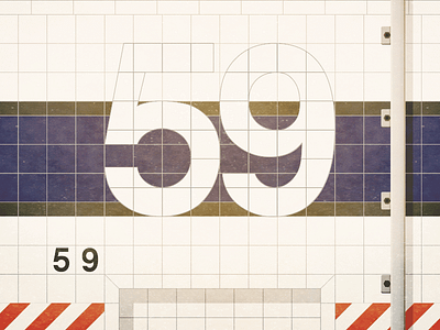 59th Street 59 mosaic new new york numbers square street subway tile york