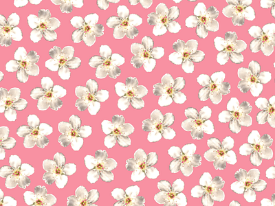 Springtime floral flowers pattern pink spring tessellate