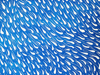 💦 Rain 💦 blockprint blue hand print linocut linoprint print printmaking rain relief water woodblock woodcut