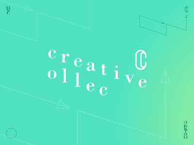 ⓒⓒ arrow brand c collective creative green linear logo nyc serif teal