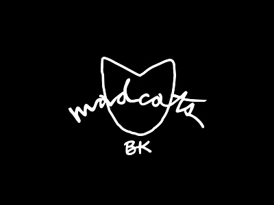 Madcats Coffee black brand brand agency brand and identity branding coffee hand drawn identity illustration logo script script logo