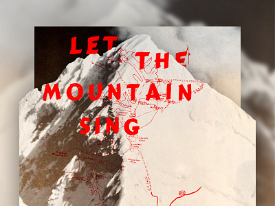 Retro Journey adventure climbing journey magazine maps mountaineering mountains red retro route vintage wilderness