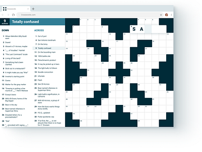 ⬛️⬜️Crossword black black and white crossword crosswords css design games html5 nytimes product product design puzzle rorschach ui webapp webapps